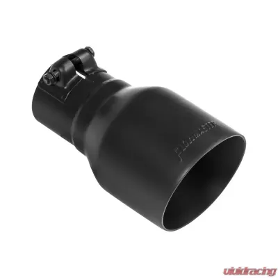 Flowmaster Exhaust Tip - 4.00 in. Black Ceramic Coated - Fits 2.5 in. Tubing- Clamp On - 15396B