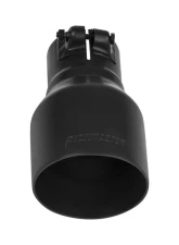 Flowmaster Exhaust Tip - 4.00 in. Black Ceramic Coated - Fits 2.5 in. Tubing- Clamp On                                     - 15396B - Image 2
