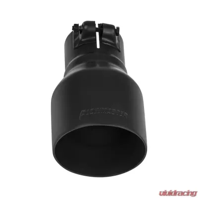 Flowmaster Exhaust Tip - 4.00 in. Black Ceramic Coated - Fits 2.5 in. Tubing- Clamp On - 15396B