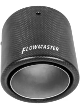 Flowmaster Exhaust Tip - 4 in. Rolled Angle Carbon Fiber Fits 2.5 in. Tubing - Weld On                                     - 15400 - Image 2