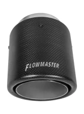 Flowmaster Exhaust Tip - 4 in. Rolled Angle Carbon Fiber Fits 3 in. Tubing - Weld On                                     - 15401 - Image 2