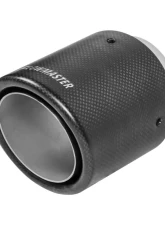 Flowmaster Exhaust Tip - 4 in. Rolled Angle Carbon Fiber Fits 3 in. Tubing - Weld On                                     - 15401 - Image 3
