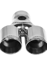 Flowmaster Exhaust Tip - 3 in. Dual Out Angle Cut - Fits 3 in. Tubing - Weld On                                     - 15402 - Image 3