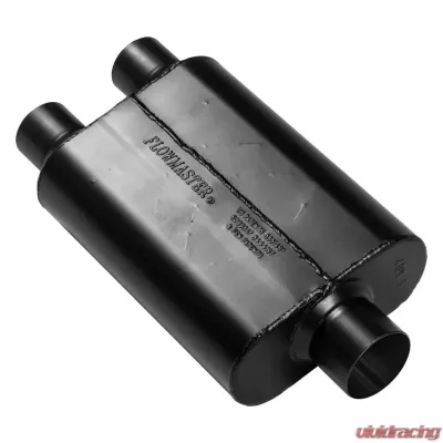Flowmaster 40 Series Muffler - 2.50 Dual In / 3.00 Center Out - Aggressive Sound - 425403