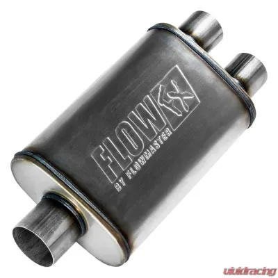 Flowmaster FlowFX Muffler 409S - 3.00 Center In/ 2.50 Dual Out - Moderate Sound - 72198