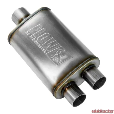 Flowmaster FlowFX Muffler 409S - 3.00 Center In/ 2.50 Dual Out - Moderate Sound - 72198