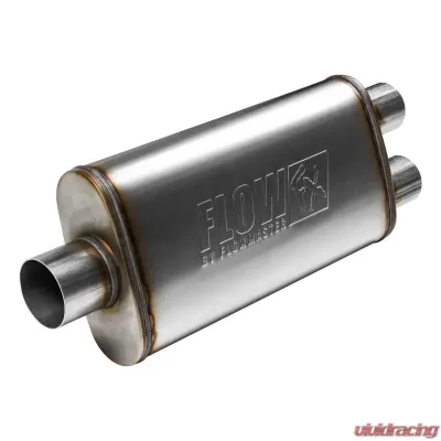 Flowmaster 72288 FlowFX Muffler Stainless Steel - 3" Center In/2.5" Dual Out - 72288