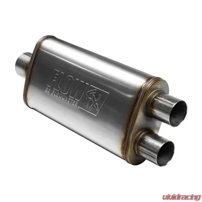 Flowmaster 72288 FlowFX Muffler Stainless Steel - 3" Center In/2.5" Dual Out - 72288