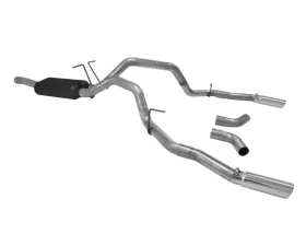 Flowmaster Catback System 409S - Dual Rear/Side Exit - Force II - Moderate Sound Ford