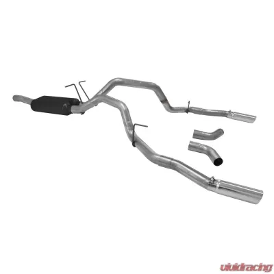 Flowmaster Catback System 409S - Dual Rear/Side Exit - Force II - Moderate Sound Ford - 817505