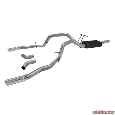 Flowmaster Catback System 409S - Dual Rear/Side Exit - Force II - Moderate Sound Ford - 817505