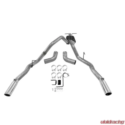 Flowmaster Catback System 409S - Dual Rear/Side Exit - Force II - Moderate Sound Ford - 817505