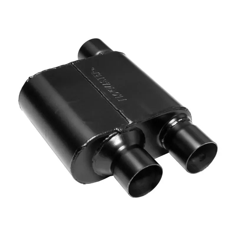 Flowmaster Super 10 Series Muffler - 2.50 Offset In / Dual Out - Aggressive Sound - 8425810