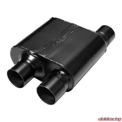 Flowmaster Super 10 Series Muffler - 2.50 Offset In / Dual Out - Aggressive Sound - 8425810