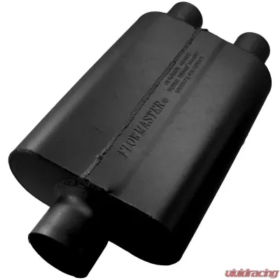 Flowmaster 40 Delta Flow Muffler - 3.00 Center In / 2.25 Dual Out - Aggressive Sound Chevrolet C/K 3500 1988-1995 - 9430422