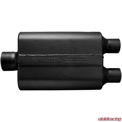 Flowmaster 40 Delta Flow Muffler - 3.00 Center In / 2.25 Dual Out - Aggressive Sound Chevrolet C/K 3500 1988-1995 - 9430422