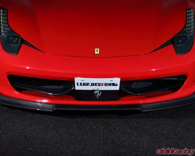 Leap Design Carbon Fiber Front Spoiler Ferrari 458 Italia 2010-2015 - LPD-FS-CF-ITALIA