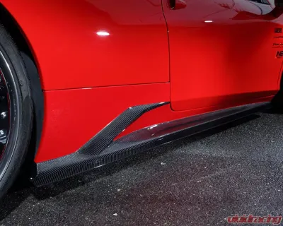 Leap Design Carbon Fiber Side Skirt Ferrari 458 Italia 2010-2015 - LPD-SS-CF-ITALIA
