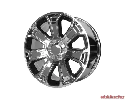 OE Creations PR113 Wheel 20x9 6x6x139.7 +24mm Chrome w/Matte Black Accents - 113CM-295824