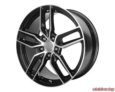 OE Creations PR160 Wheel 19x10 5x5x120.65 +78mm Gloss Black w/Machined Spokes - 160BM-916178