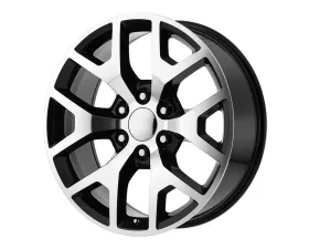 OE Creations PR169 Wheel 20x9 6x6x139.7 +27mm Gloss Black w/Machined Spokes