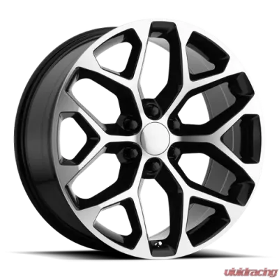 OE Creations PR176 Wheel 24x10 6x5.5 +24mm Gloss Black Machined - 176BM-2415824