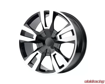 OE Creations PR188 Wheel 24x10 6x6x139.7 +31mm Gloss Black Machined - 188BM-2415831
