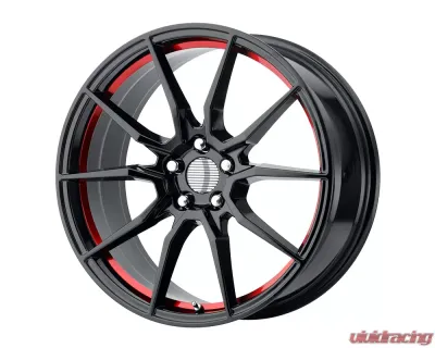 OE Creations PR193 Wheel 20x10 5x5x114.3 +40mm Gloss Black Red Machined - 193RS-216540