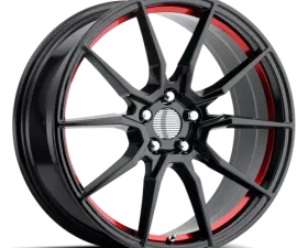 OE Creations PR193 Wheel 17x9 5x4.5 +24mm Gloss Black Red Machined