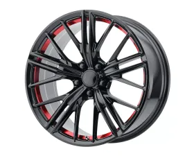 OE Creations PR194 Wheel 20x9 5x5x120 +30mm Gloss Black Red Machined