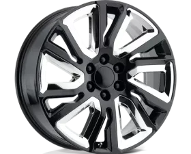 OE Creations PR202 Wheel 22x9 6x5.5 +28mm Gloss Black w/CHR Accents