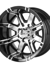 Fairway Alloys FA119 Aggressor Wheel 12x7 4x4x101.6 -40mm Machined Gloss Black                                     - FA-119-M - Image 2
