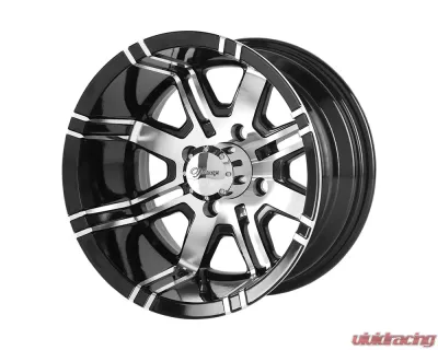 Fairway Alloys FA119 Aggressor Wheel 12x7 4x4x101.6 -40mm Machined Gloss Black - FA-119-M