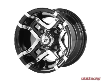 Fairway Alloys FA123 Prestige Wheel 10x7 4x4x101.6 -25mm Gloss Black Machined - FA-123-M