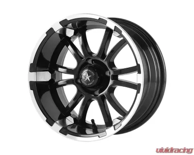 Fairway Alloys FA132 Sixer Wheel 12x6 4x4x101.6 -20mm Machined Matte Black - FA-132-M