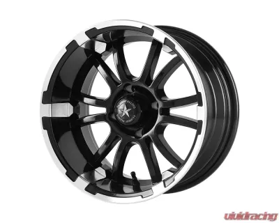 Fairway Alloys FA134 Sixer Wheel 14x6.5 4x4x101.6 -20mm Machined Matte Black - FA-134-M