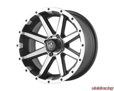 Fairway Alloys FA136 Rebel Wheel 14x6.5 4x4x101.6 -23mm Machined Matte Black - FA-136-M