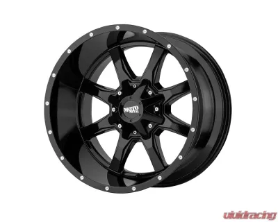 Moto Metal MO970 Wheel 20x10 8x165.1 -24mm Gloss Black w/Milled Lip - MO970210803A24N