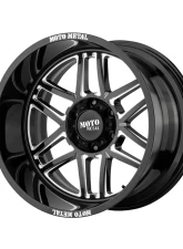 Moto Metal MO992 Folsom Wheel 20x10 6x139.7 -18mm Gloss Black Milled                                     - MO99221068318N - Image 2
