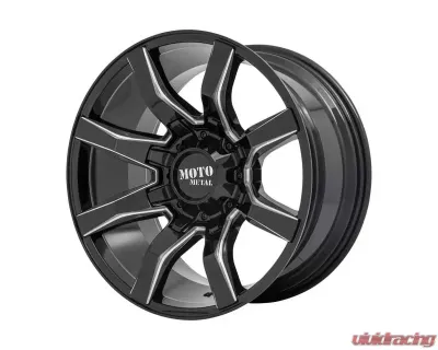 Moto Metal MO804 Spider Wheel 22x12 6x135/6x139.7 -44mm Gloss Black Milled - MO80422267944N