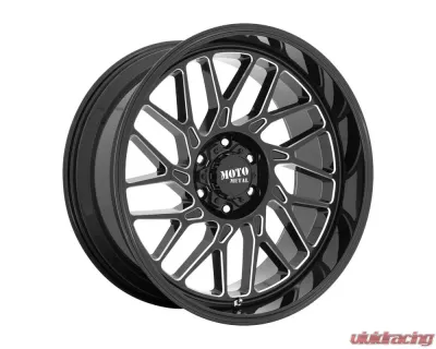 Moto Metal MO805 Wheel 20x10 5X127 -18mm Gloss Black Milled - MO80521050318N
