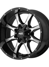 Moto Metal MO970 Gloss Black Machined w/Milled Accents 20x10 5x139.7 -24                                     - MO97021055324N - Image 3