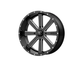 MSA Offroad M34 Flash Wheel 20x7 4x4x137 +0mm Gloss Black Milled