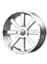 MSA Offroad M34 Flash Wheel 24x7 4x4x137 +0mm Chrome                                     - M34-024737C - Image 3