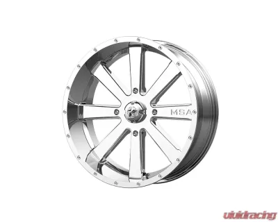 MSA Offroad M34 Flash Wheel 24x7 4x4x137 +0mm Chrome - M34-024737C