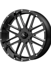 MSA Offroad M35 Bandit Wheel 18x7 4x4x137 +0mm Gloss Black Milled                                     - M35-018737M - Image 3