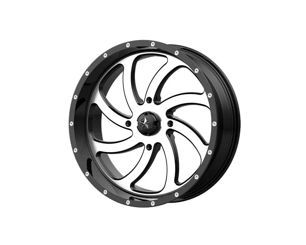 MSA Offroad M36 Switch Wheel 20x7 4x4x137 +0mm Machined Gloss Black - M36-020737