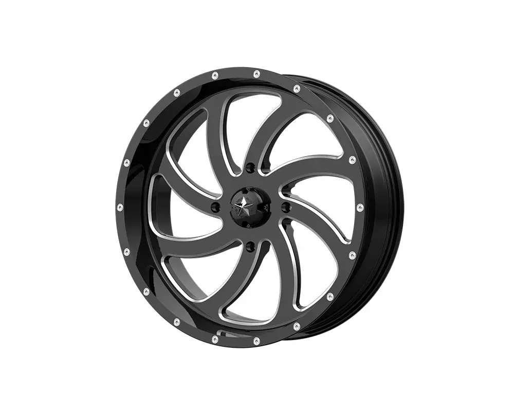MSA Offroad M36 Switch Wheel 20x7 4x4x137 +0mm Gloss Black Milled - M36-020737M