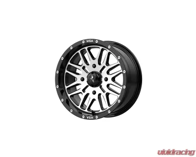 MSA Offroad M38 Brute Wheel 15x7 4x4x156 +10mm Gloss Black Machined - M38-05756