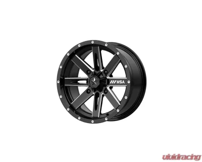 MSA Offroad M41 Boxer Wheel 18x7 4x4x137 +10mm Gloss Black Milled - M41-018737